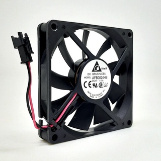 cooling fan 80mm New For Delta 8015 DC 24V ultra thin mute fan AFB0824HB 8cm dual ball bearing case inverter fan SM-SR p