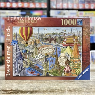 พร้อมส่ง-จิ๊กซอว์ Around the World in 80 days🌎แบรนด์ Ravensburger jigsaw puzzle 1000 ชิ้น