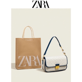 Zara กระเป๋าสะพายไหล่ ทรงเมสเซนเจอร์ แต่งสายโซ่คล้อง ระดับไฮเอนด์ หรูหรา แฟชั่นฤดูร้อน สําหรับสตรี 2021