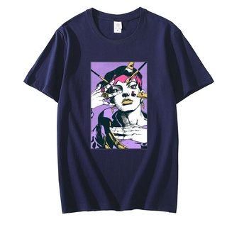 เสื้อยืดแขนสั้น พิมพ์ลาย Rohan Kishibe Jojo Bizarre Adventure ทรงหลวม เหมาะกับของขวัญวันเกิด แฟชั่นฤดูร้อน สําหรับผู้ชาย