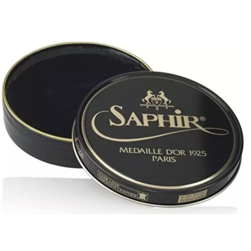 ครีมขัดรองเท้า Saphir Beaute du Cuir Pate de Luxe ตลับสีดำ ขนาดบรรจุ 50 ml Set 3 ตลับ