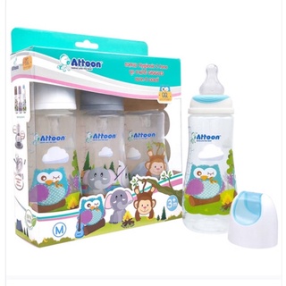 Attoon แอทตูน ชุดขวดนม Hygienic 2 ลาย ซาฟารี ขนาด 8 ออนซ์ แพ็ค 3 ขวด 1 แพ็ค