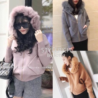 Fur Hoody Sweater