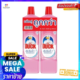 น้ำยาทำความสะอาดห้องน้ำ เป็ด 900ml แพ็คคู่ ชมพู FLORALLIQUID CLEANING BATHROOM DUCK 900ml 2 PCS FLORAL