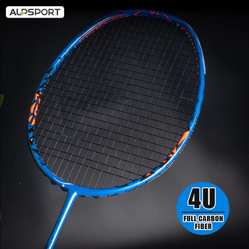 strung badminton racket
