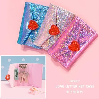 พร้อมส่ง MilkJoy Love Letter Key Case กระเป๋าพวงกุญแจคริสตัล