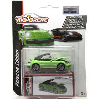 Majorette Porsche 911 Carrera S - Porsche Edition - Green Color /Wheels 5UGRT /scale 1/64 (3 inches) Package with Box