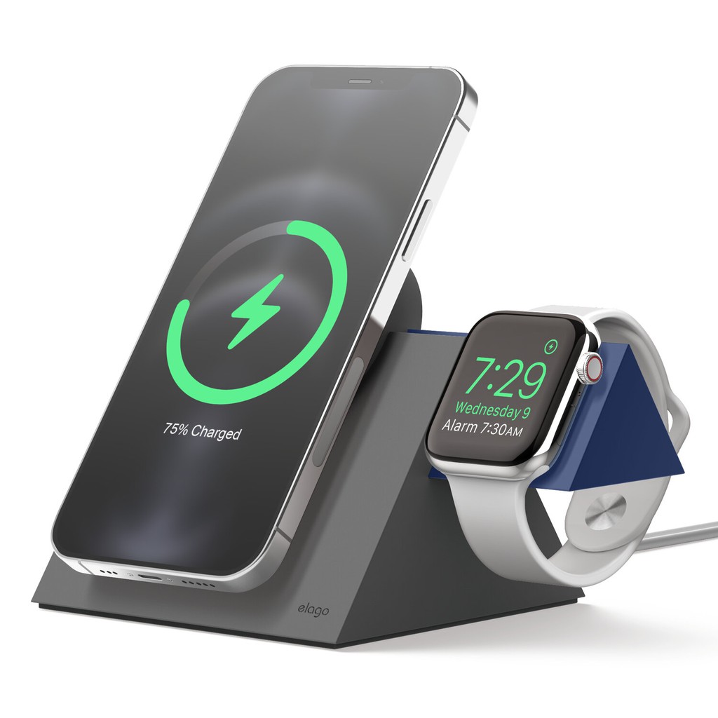 elago MS5 Duo Charging Stand with MagSafe Charger and Apple Watch แท่นวางมือถือไม่รวมที่ชาร์จ