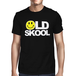 ถูกสุดๆเสื้อยืดผ้าฝ้าย พิมพ์ลาย Old Skool 90S Rave Smiling แฟชั่นฤดูร้อน สําหรับผู้ชาย