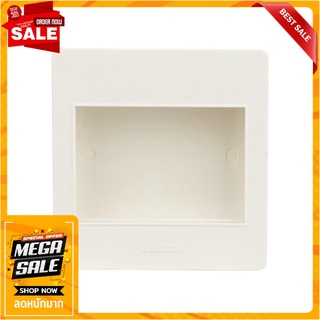 หน้ากาก 3 ช่อง HACO M3N-F สีขาว อุปกรณ์ปลั๊กและสวิตช์ WALL PLATE HACO M3N F 3 GANG WHITE