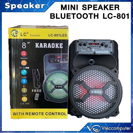 Mini Speaker Karaoke Wireless Bluetooth LC-801
