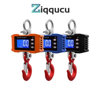 Ziqqucu เครื่องชั่งน้ําหนักดิจิทัล LCD แบบตะขอแขวน 1000 กก. 2204lbs