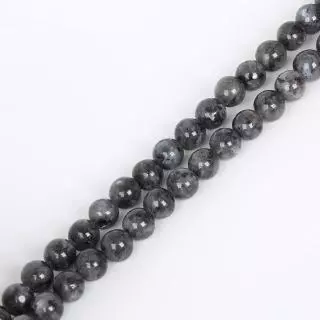 ลูกปัดหินธรรมชาติ Gray Moonstone Labradorite 4-10mm เลือกขนาดได้ ทำสร้อยข้อมือ สร้อยคอ DIY เครื่องประดับ