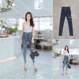 JEANS  ผ้ายีนยืดเนื้อนุ่มมากใส่สบาย ขึ้นทรง งานสวยดูแพงมากเลยค่ะ