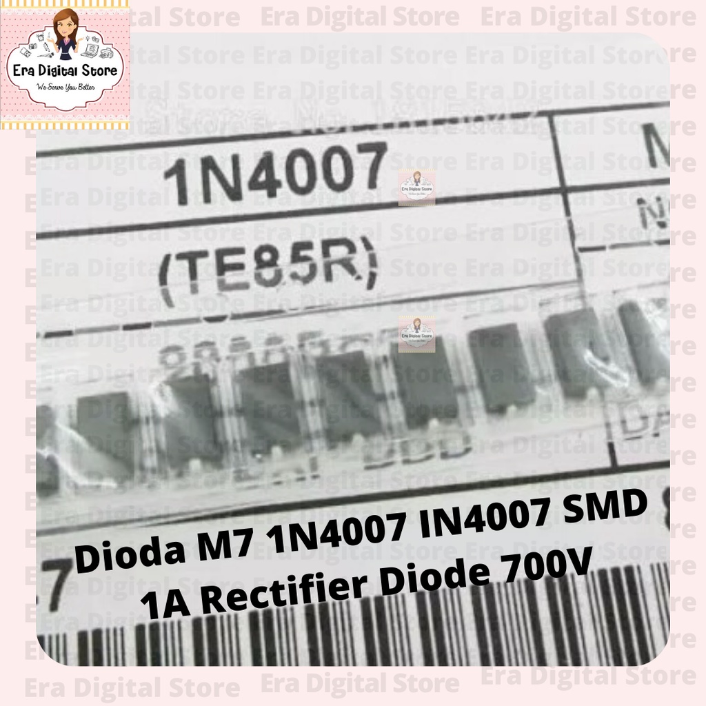 ไดโอด M7 1N4007 IN4007 SMD 1A วงจรเรียงกระแสไดโอด 700V
