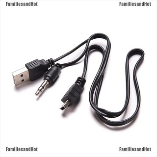 Familiesand Hot @ @ @ 3 . 5 มม. สายเคเบิ้ลแจ็คเสียง Usb To Mini Usb สําหรับ Mp 3 / 4