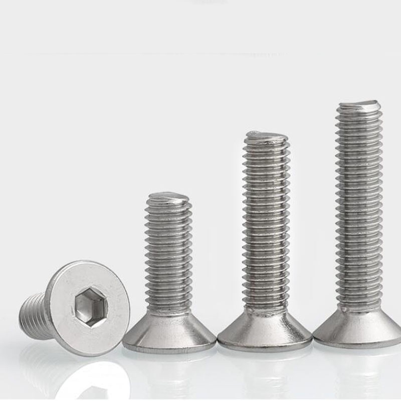 316 สกรูหัวจมหัวจม สกรูหัวแบน M3 M4 M5