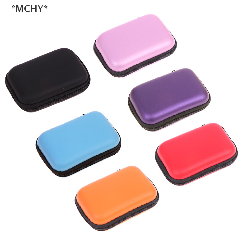 Mchy> กระเป๋าเคส ขนาดเล็ก แบบพกพา กันกระแทก กันน้ํา สําหรับกล้อง หูฟัง