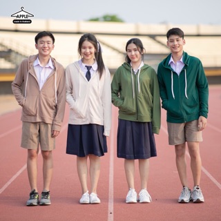 เสื้อกันหนาว ฮู้ดซิป apple 14 สี สุดฮิต