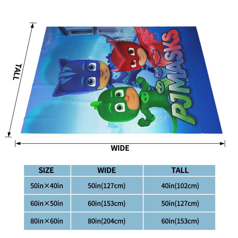 Super Hero PJ Masks Custom Ultra-Soft Fleece Blanket Warm Throw ...