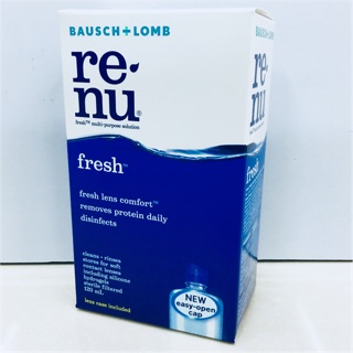 สินค้าล็อตใหม่ [ทุนปรับขึ้น] Renu Fresh 120 ml. น้ำยาล้างคอนแแทคเลนส์ [Exp.2024/10]