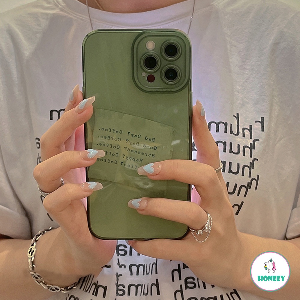 เคสโทรศัพท์มือถือ Tpu นิ่มกรอบคู่สีพื้นสําหรับ IPhone 11 Case 7Plus 8Plus XR 13 12 Pro Max #8