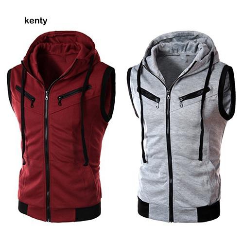 kt เสื้อกั๊กแฟชั่นชายมีหมวกรัดรูป ราคา ถูกที่สุด ดีลบีเคเค แกลเลอรีภาพที่ 7