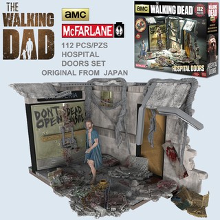 Model Figma งานแท้ Original McFarlane Toys AMC The Walking Dead TV เดอะวอล์ก กิงเดด Hospital Doors Set ชุดประตูโรงพยาบาล