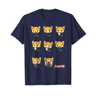 เสื้อยืดผ้าฝ้ายเสื้อยืด aggretsuko Current Mood สำหรับผู้ชายL XL  XXL 3XL