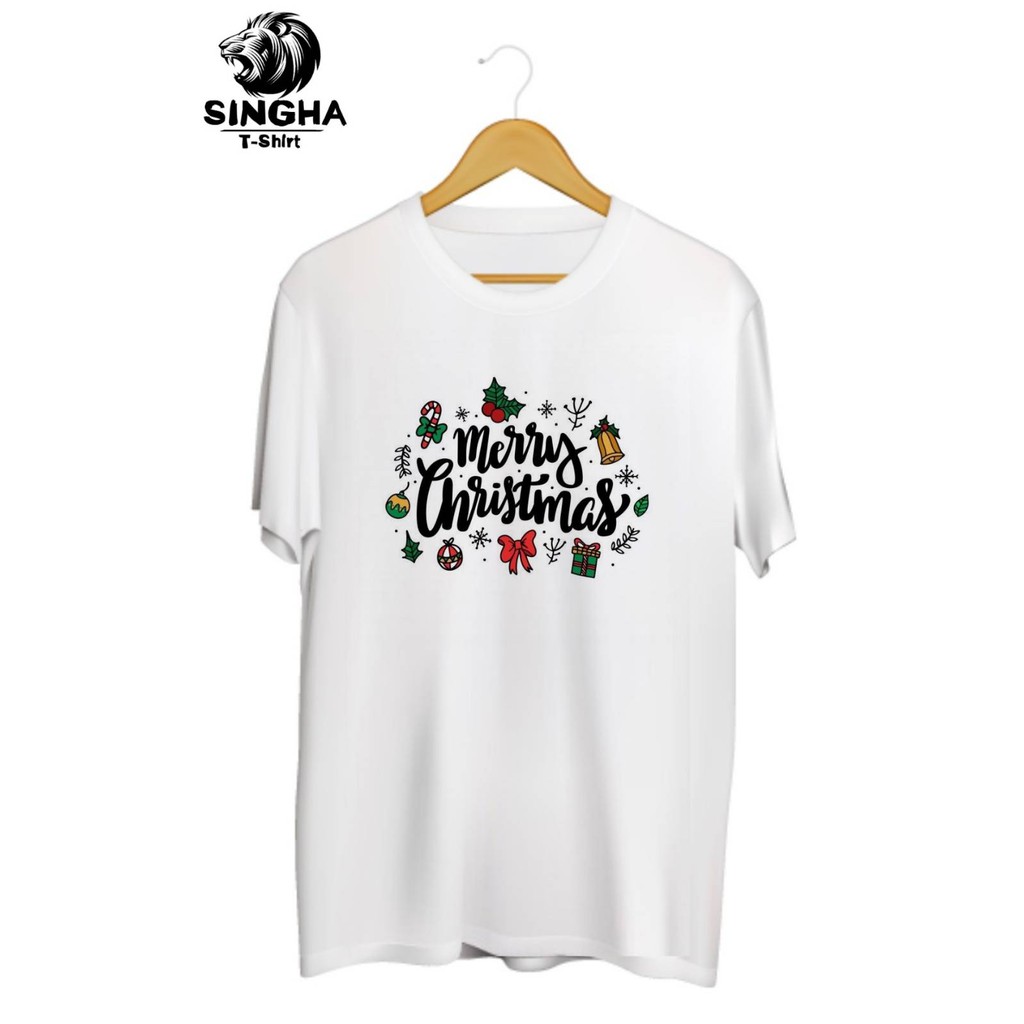 SINGHA T-Shirt Christmas Collection🎄 เสื้อยืดสกรีนลาย Merry Christmas 🎉