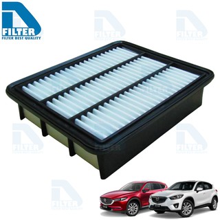 กรองอากาศ Mazda มาสด้า CX-5 2013-2020 (เครื่องดีเซล 2.2),CX-8 2020 (เครื่องดีเซล 2.2) By D Filter (DSKA078)