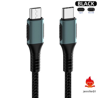 jennifer Type C To Micro Usb Charging Cable Data  Cable, Pd Fast Charge Data Transfer With Otg Function Compatible For