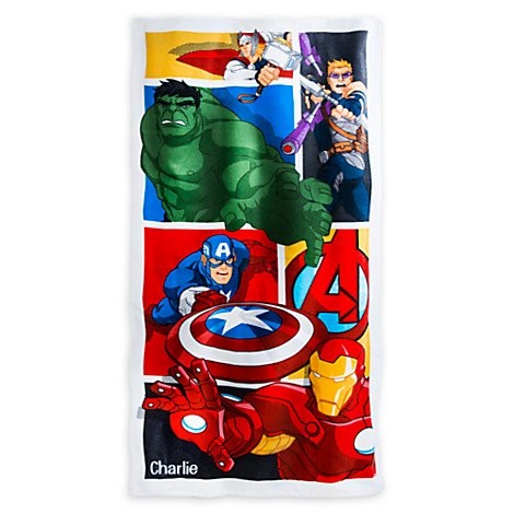 ผ้าเช็ดตัวเด็ก มาร์เวล อเวนเจอร์ส Marvel's Avengers Beach Towel