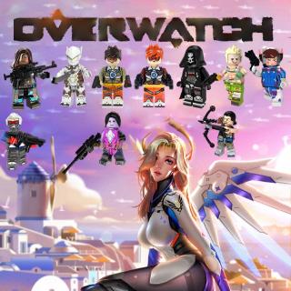 บล็อกตัวต่อ รูป OW D.VA ขนาดเล็ก เข้ากันได้กับ Leging Minifigures ของเล่นสําหรับเด็ก ของขวัญวันเกิด