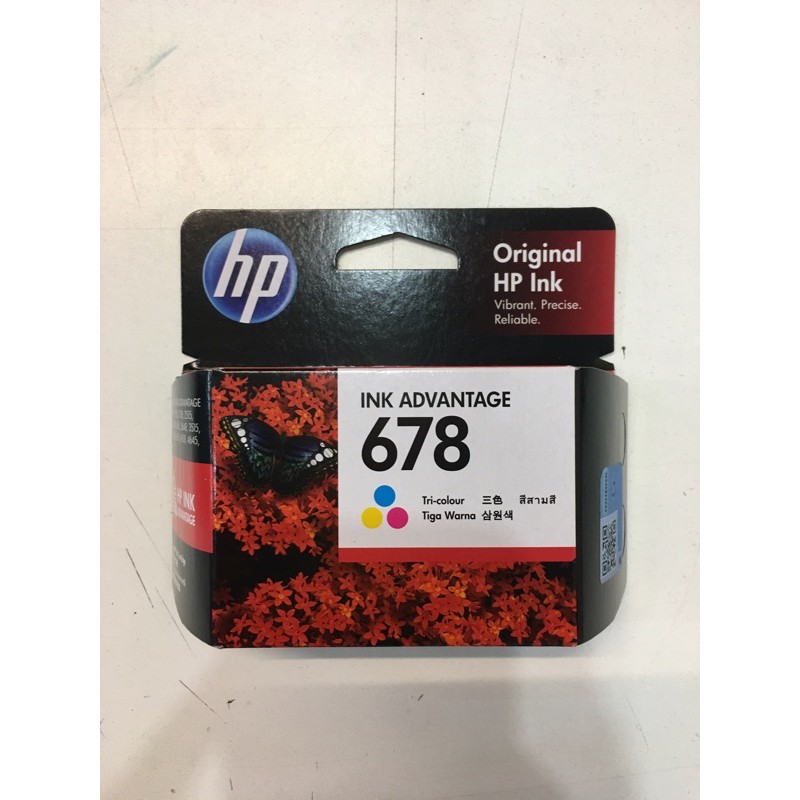 ตลับแท้ HP 678 สี หมึกพิมพ์ INKJET แท้ HP