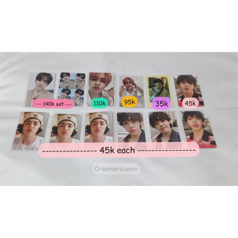 Seventeen Scoups การ์ดรูปถ่ายต่างๆ | ตาราง 24H ตะวันออกเฉียงใต้ กึ่งคอลลอน OTY OTR