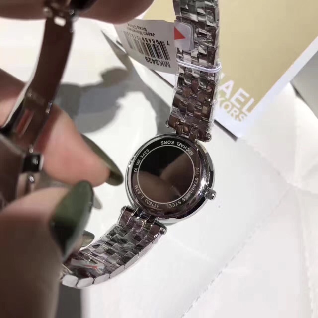 Mk3429 ขนาด 33 mm MK Women's Mini Darci Stainless Steel Bracelet Watch ...