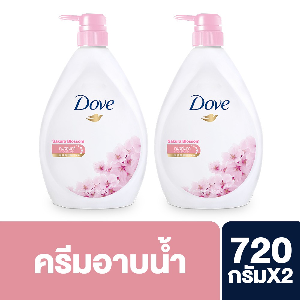 Dove Sakura Blossom Nourishing Body Wash โดฟสบู่เหลว ซากุระ บลอสซั่ม 720 กรัม [2 ขวด] UNILEVER