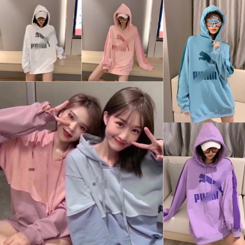 พร้อมส่ง เสื้อกันหนาวแขนยาว เสื้อคลุมมีฮู้ด แฟชั่น น่ารักๆ สีพื้น น่านุ่ม