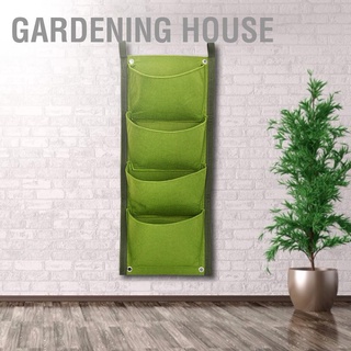 Gardening House กระเป๋าแขวนผนัง ชนิดผ้าสักหลาด สำหรับปลูกพืช ดอกไม้ สวน ในร่ม