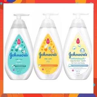 Johnson จอห์นสัน สบู่อาบน้ำ มิลค์+โอ๊ต บาธ 500 มล. Johnsons Milk + Oats Bath