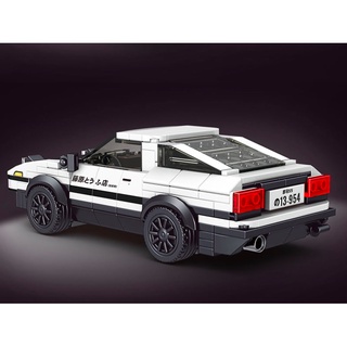 Mytopshop บล็อคตัวต่อ โมเดลรถแข่ง MOC การ์ตูน Initial D JDM AE86 399 ชิ้น พร้อมกล่องแสดง