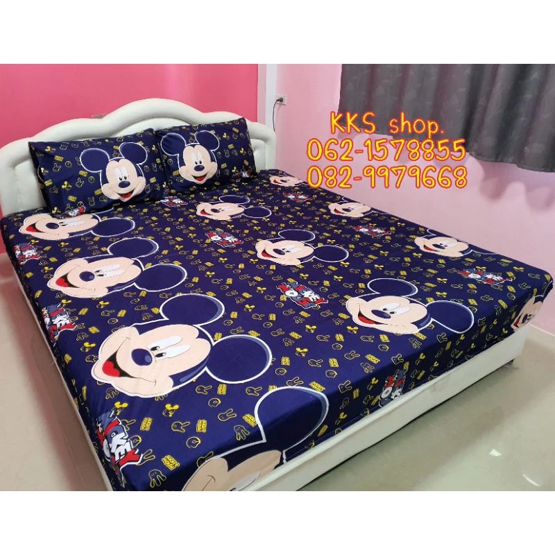 ผ้าปูที่นอนรัดมุม Cotton ขนาด 3.5/ 5 / 6 ฟุต thumbnail 10