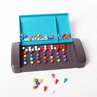 ของเล่นบอร์ดเกม Montessori Mastermind Code Breaking Puzzle Game Traveling แบบพกพา สําหรับเด็ก
