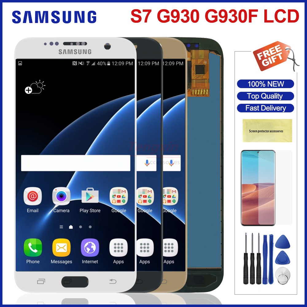 5.1 ทดสอบ LCD สําหรับ Samsung Galaxy S7 G930 G930F จอแสดงผล Lcd Touch Screen Digitizer Assembly สําห