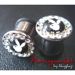 8 mm-12 mm ปากแตร จิวหู หู สแตนเลสแท้ Stainless 316L สีเงิน ต่างหูชาย จิวขยายหู ระเบิดหู จิวตาไก่ จิวหูตาไก่ จิวระเบิดหู