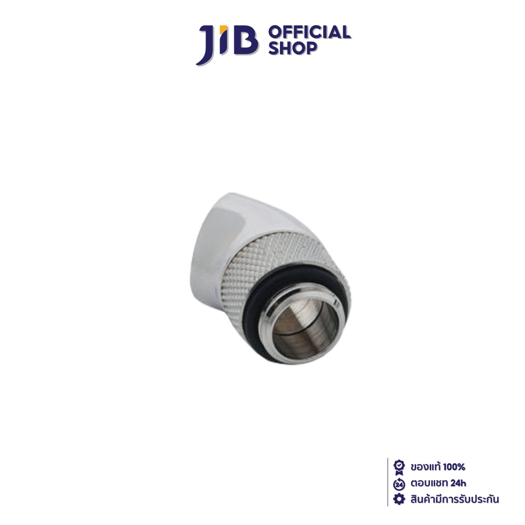 FITTING (อุปกรณ์ประกอบชุดน้ำ) BITSPOWER G1/4 (SILVER) SHINING ROTARY 45-DEGREE IG1/4 EXTENDER