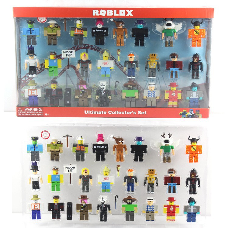 24pcs Virtual World Roblox Ultimate Collectors Set Action - roblox zombie characters toy roblox doll profession worker figma