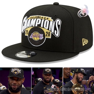 2020 NBA Lakers Championship หมวกเบสบอล ปรับได้ หมวกฮิปฮอป Unisex SXPL