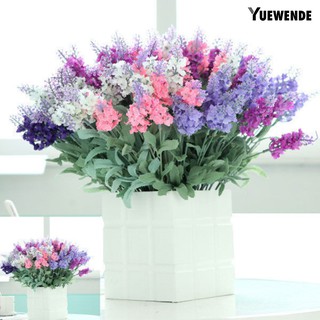 Ywd ดอกไม้ปลอมดอกลาเวนเดอร์ 10 หัว 1 ช่อสําหรับตกแต่งบ้าน